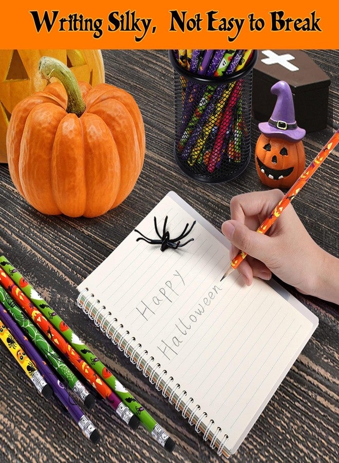 HINZER 50Pcs Halloween Pencils Kids Colored Pencils with Erasers Assorted Pattern Pencils for Halloween Gifts Party Favors Trick or Treat Halloween Goodies Bags Filler Classroom Rewards for Child Adult - Image 4
